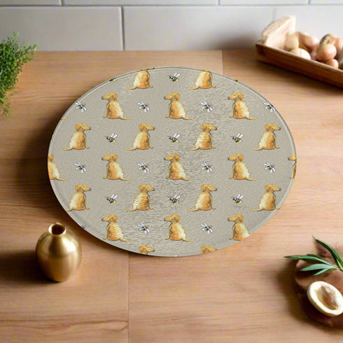 Labrador Yellow Pattern Trivet